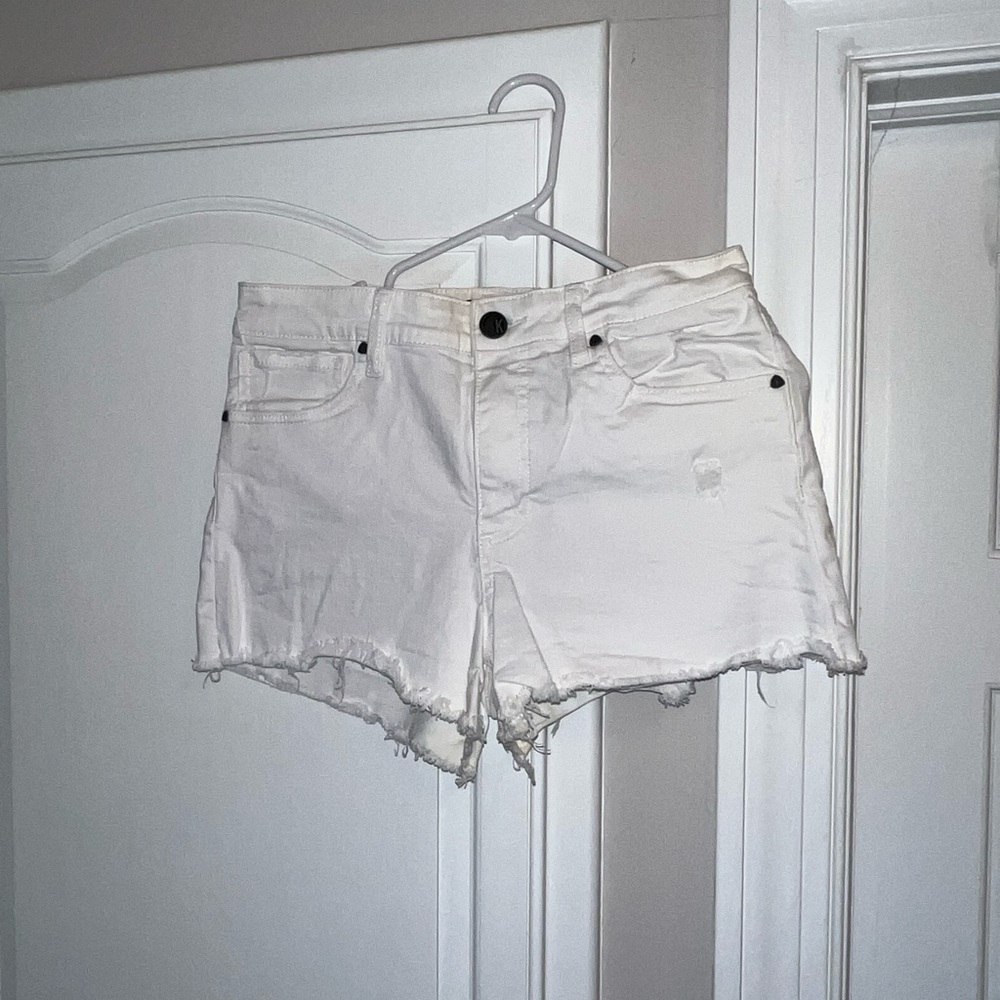 KUT from the Kloth Jane High‑Rise Shorts – Optic White — Size 2